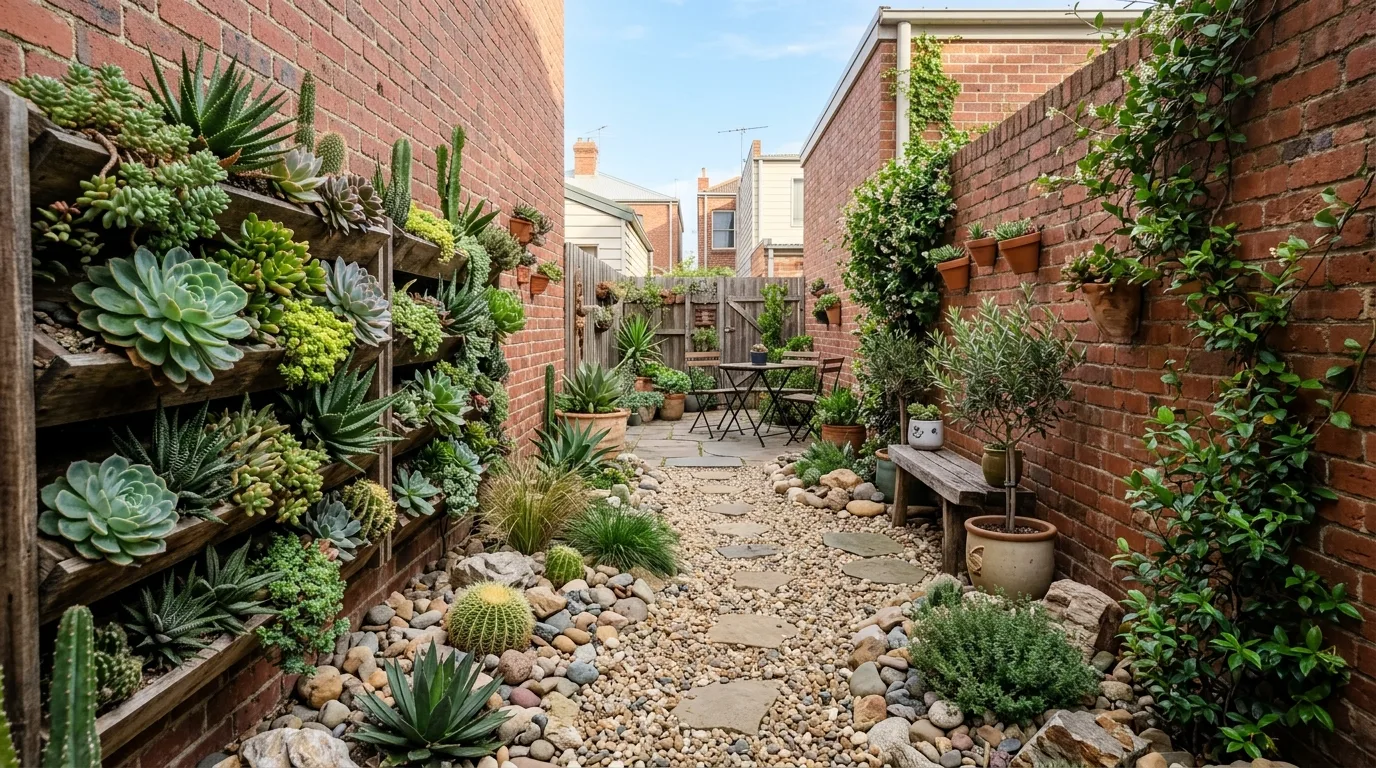 Minimal Backyard With Shade and Texture